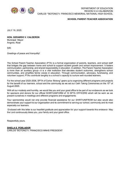 The PTA Got a Letter From a Lawyer This Week. Here Is What It Said.